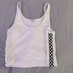 white brandy tank top